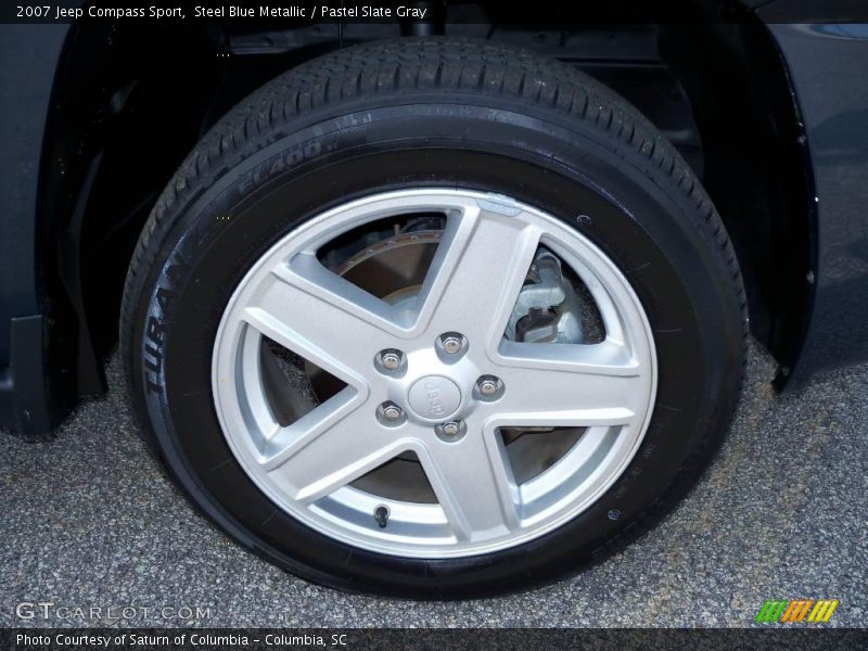 Steel Blue Metallic / Pastel Slate Gray 2007 Jeep Compass Sport