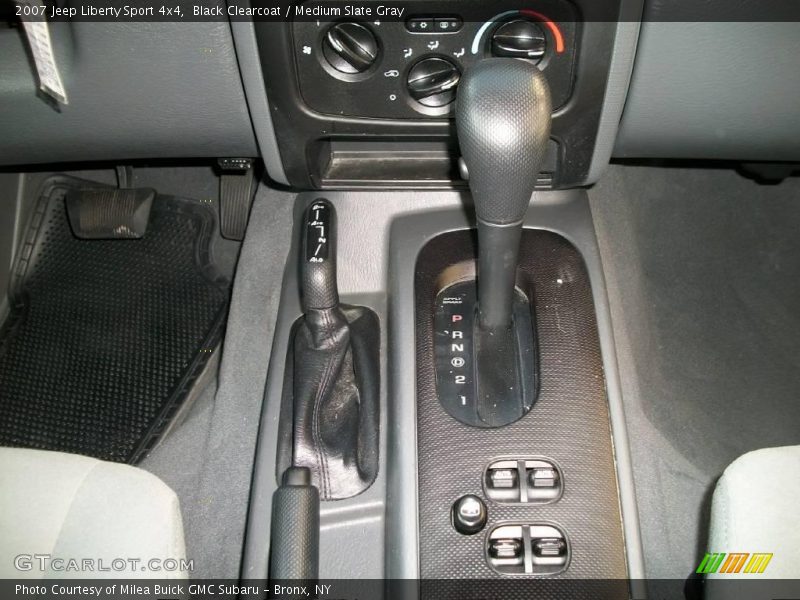 Black Clearcoat / Medium Slate Gray 2007 Jeep Liberty Sport 4x4