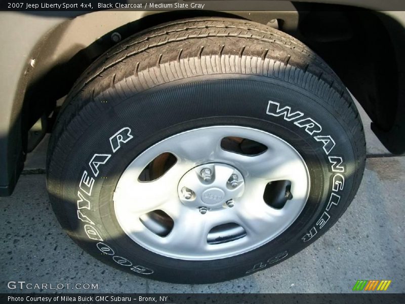 Black Clearcoat / Medium Slate Gray 2007 Jeep Liberty Sport 4x4