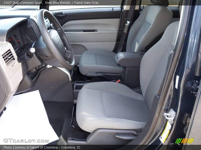 Steel Blue Metallic / Pastel Slate Gray 2007 Jeep Compass Sport