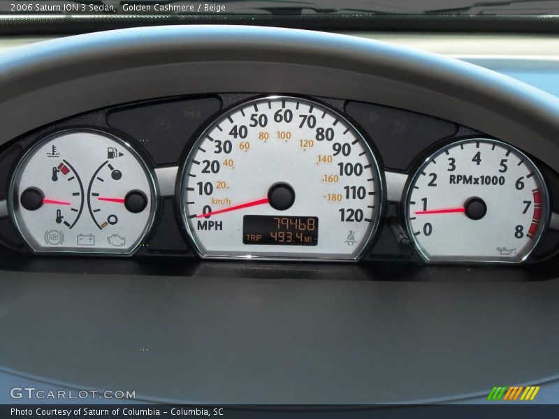 Golden Cashmere / Beige 2006 Saturn ION 3 Sedan