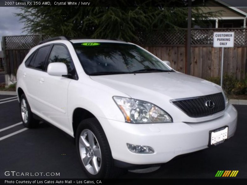 Crystal White / Ivory 2007 Lexus RX 350 AWD