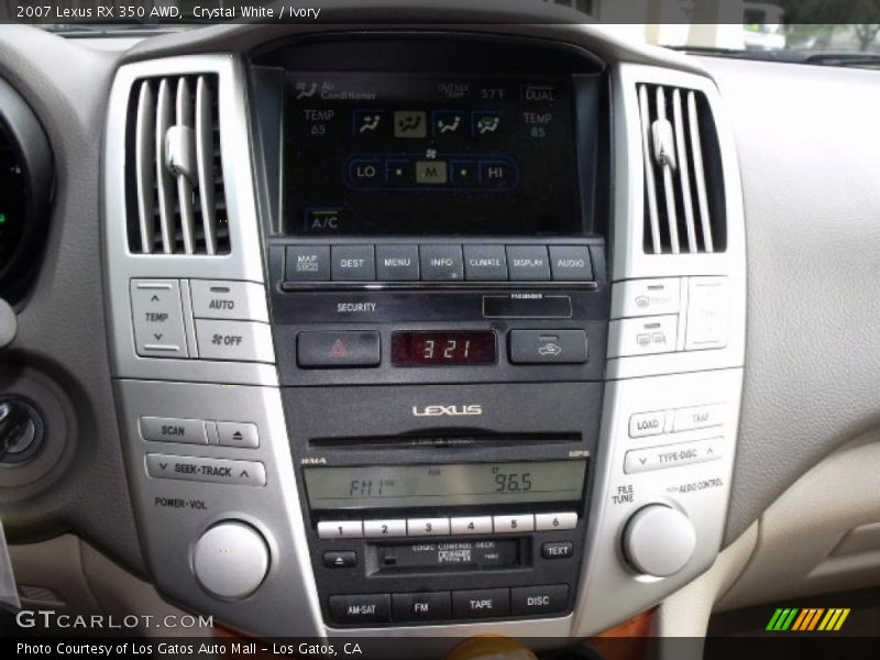 Crystal White / Ivory 2007 Lexus RX 350 AWD