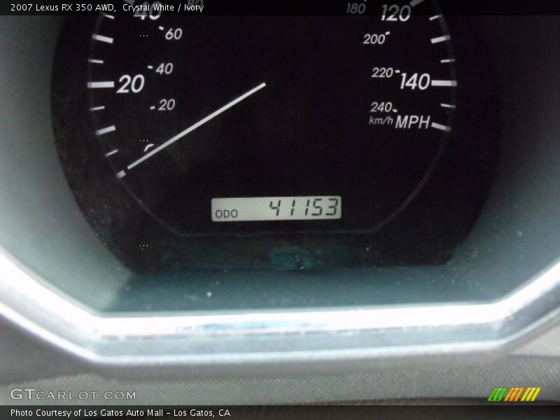 Crystal White / Ivory 2007 Lexus RX 350 AWD