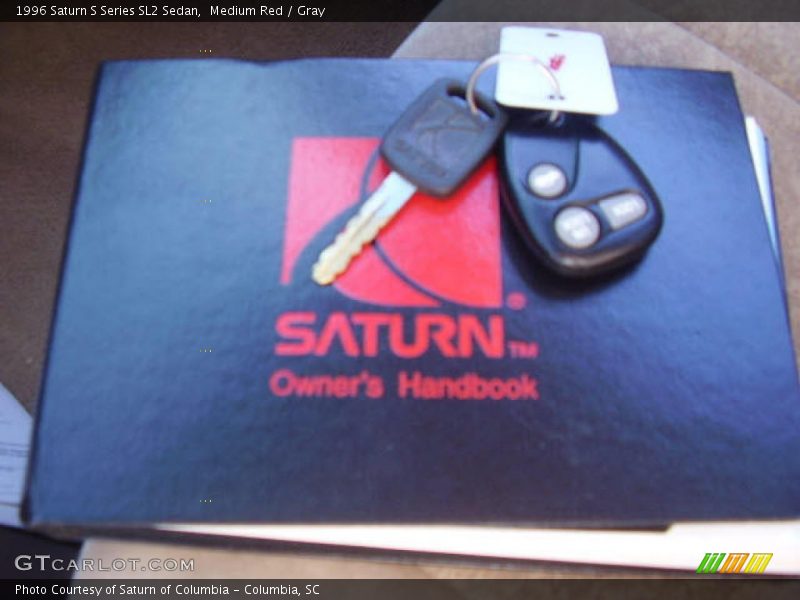 Medium Red / Gray 1996 Saturn S Series SL2 Sedan