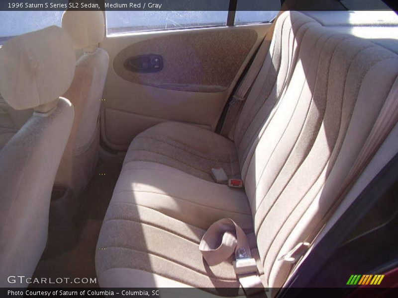 Medium Red / Gray 1996 Saturn S Series SL2 Sedan