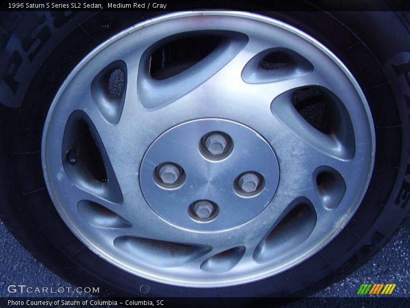 Medium Red / Gray 1996 Saturn S Series SL2 Sedan