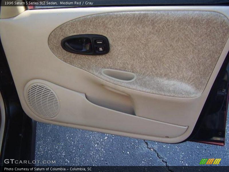 Medium Red / Gray 1996 Saturn S Series SL2 Sedan