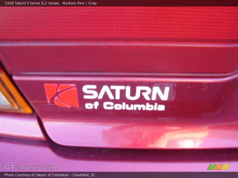 Medium Red / Gray 1996 Saturn S Series SL2 Sedan