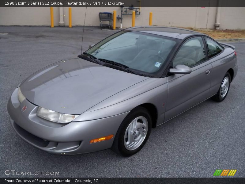 Pewter (Dark Silver) / Black/Gray 1998 Saturn S Series SC2 Coupe