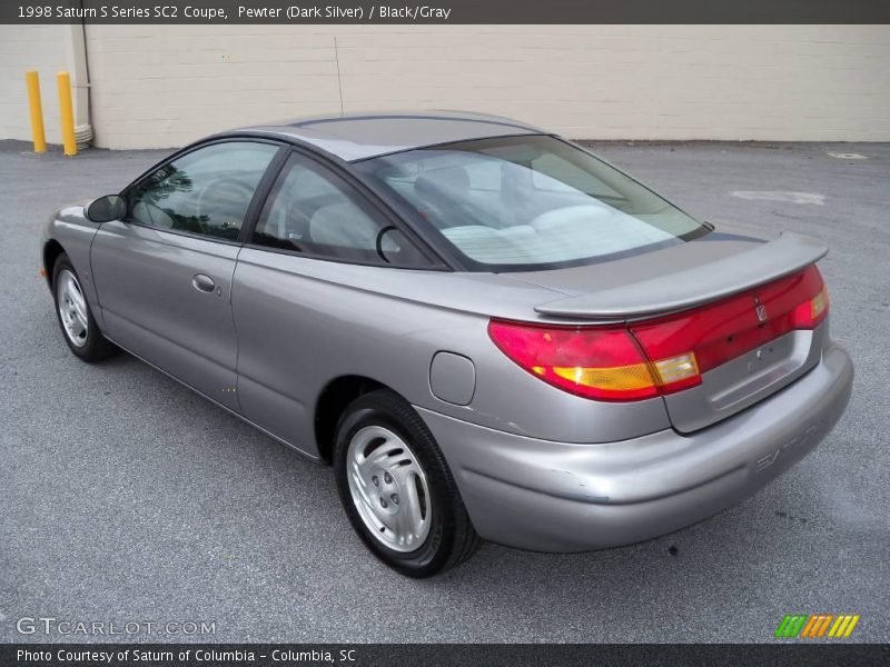 Pewter (Dark Silver) / Black/Gray 1998 Saturn S Series SC2 Coupe