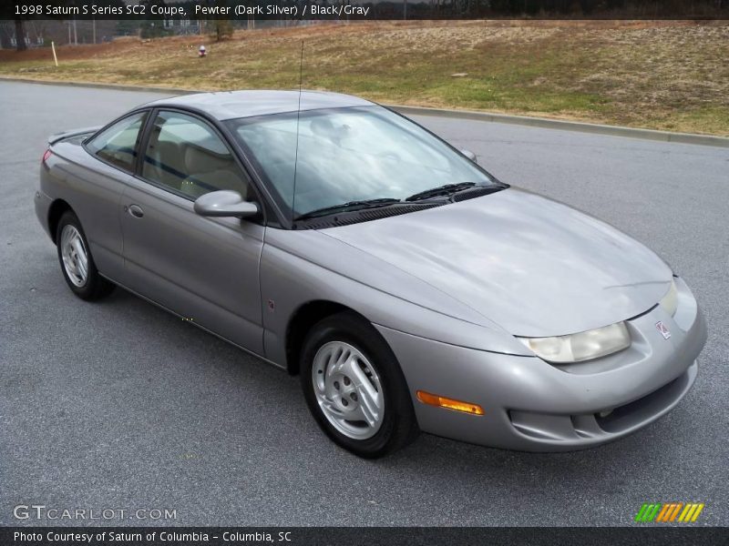 Pewter (Dark Silver) / Black/Gray 1998 Saturn S Series SC2 Coupe