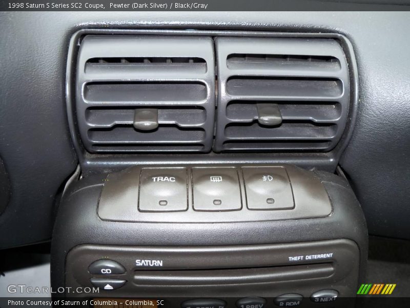 Pewter (Dark Silver) / Black/Gray 1998 Saturn S Series SC2 Coupe
