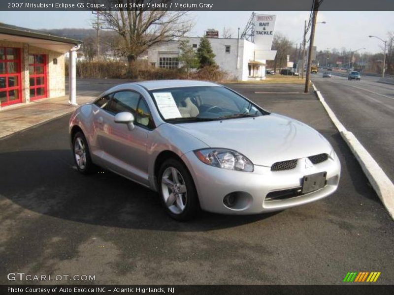 Liquid Silver Metallic / Medium Gray 2007 Mitsubishi Eclipse GS Coupe