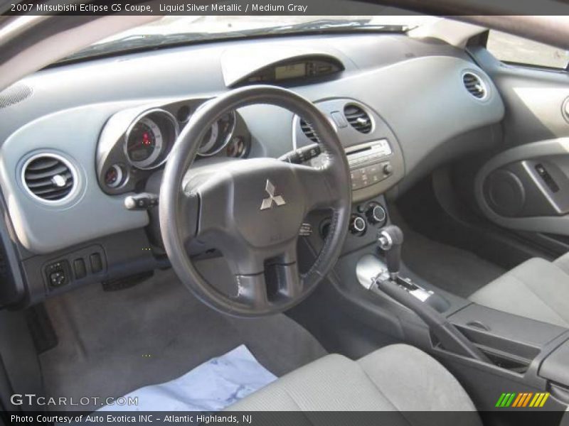 Liquid Silver Metallic / Medium Gray 2007 Mitsubishi Eclipse GS Coupe