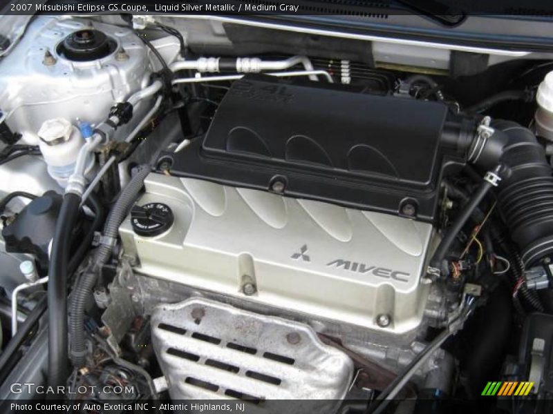 Liquid Silver Metallic / Medium Gray 2007 Mitsubishi Eclipse GS Coupe