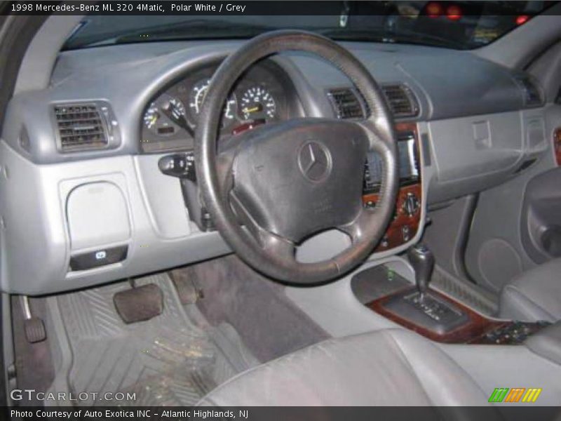 Polar White / Grey 1998 Mercedes-Benz ML 320 4Matic