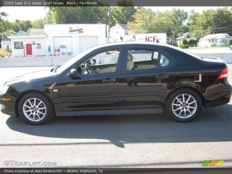 Black / Parchment 2003 Saab 9-3 Linear Sport Sedan