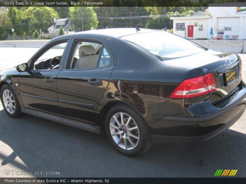 Black / Parchment 2003 Saab 9-3 Linear Sport Sedan