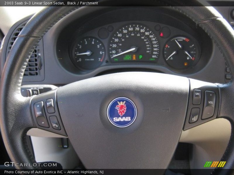 Black / Parchment 2003 Saab 9-3 Linear Sport Sedan