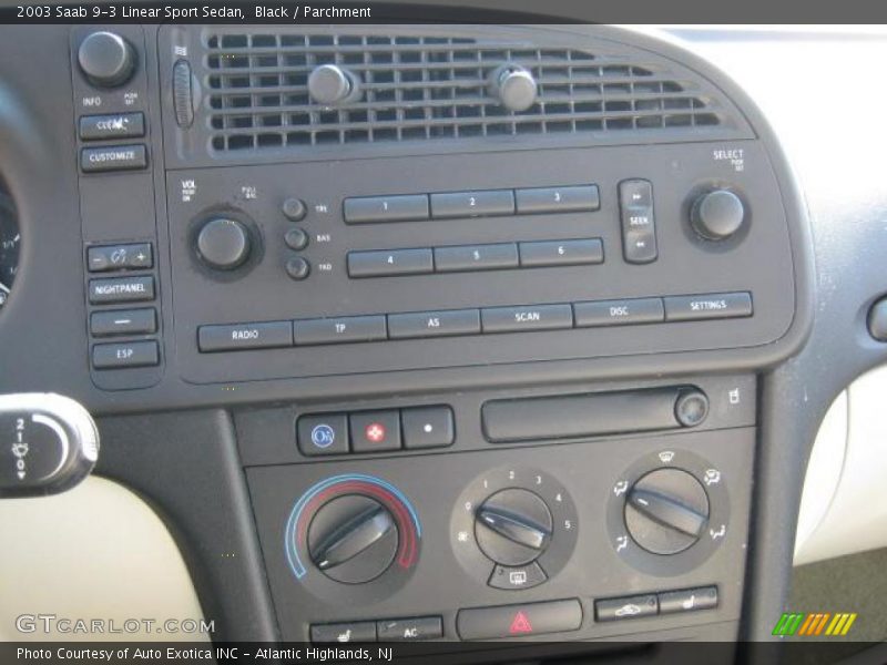 Black / Parchment 2003 Saab 9-3 Linear Sport Sedan