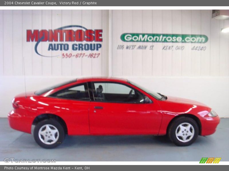 Victory Red / Graphite 2004 Chevrolet Cavalier Coupe