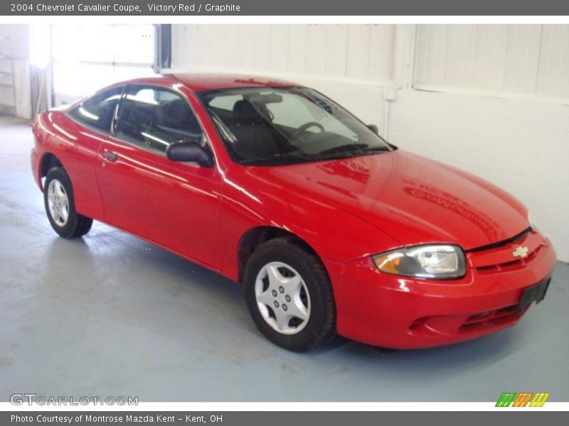 Victory Red / Graphite 2004 Chevrolet Cavalier Coupe