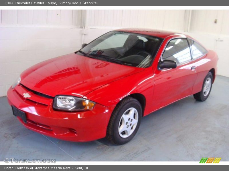 Victory Red / Graphite 2004 Chevrolet Cavalier Coupe