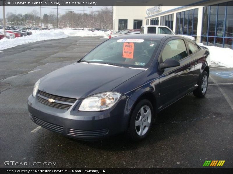 Slate Metallic / Gray 2008 Chevrolet Cobalt LS Coupe