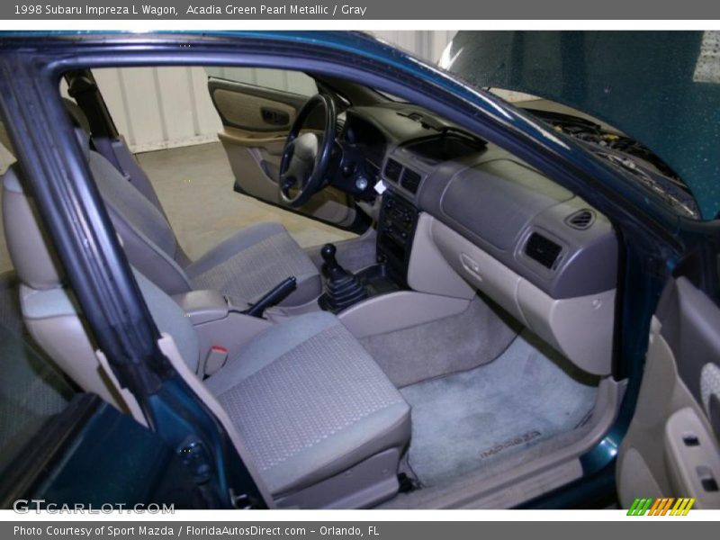 Acadia Green Pearl Metallic / Gray 1998 Subaru Impreza L Wagon