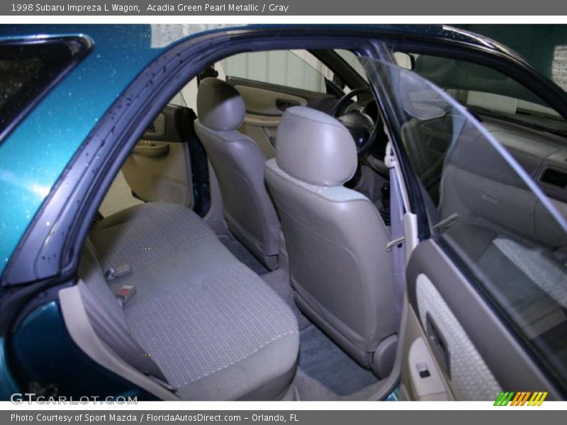 Acadia Green Pearl Metallic / Gray 1998 Subaru Impreza L Wagon