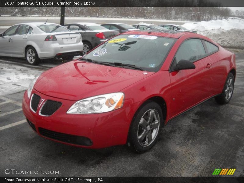 Crimson Red / Ebony 2007 Pontiac G6 GT Coupe