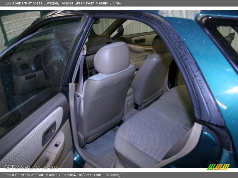 Acadia Green Pearl Metallic / Gray 1998 Subaru Impreza L Wagon