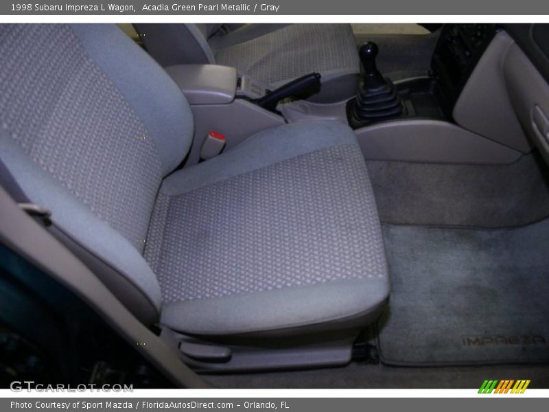 Acadia Green Pearl Metallic / Gray 1998 Subaru Impreza L Wagon