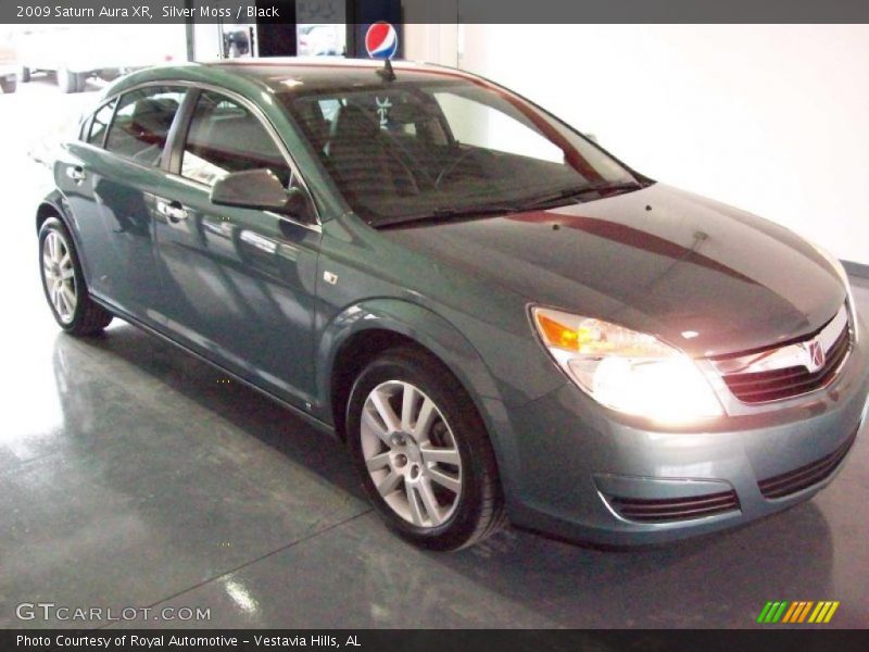 Silver Moss / Black 2009 Saturn Aura XR