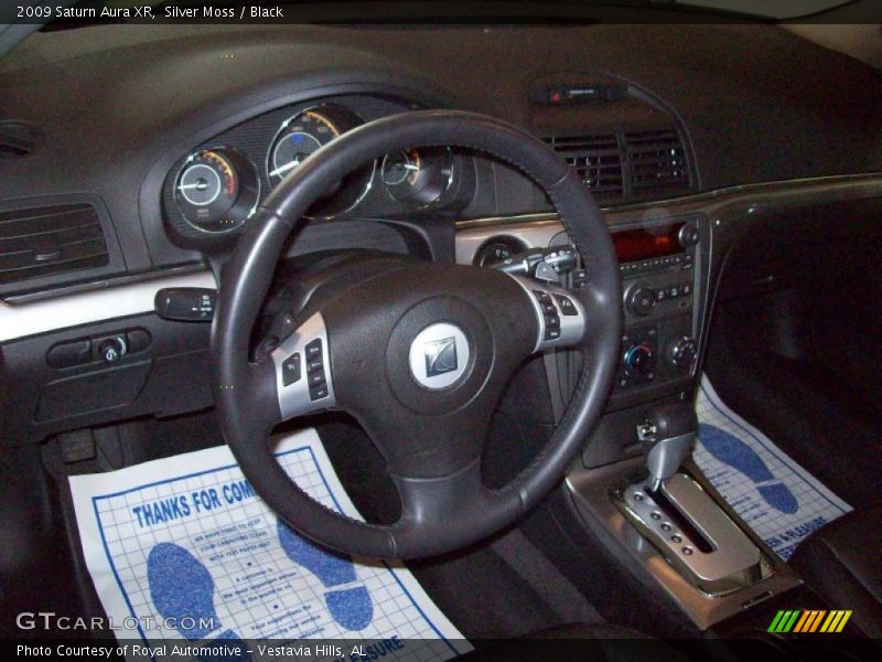 Silver Moss / Black 2009 Saturn Aura XR