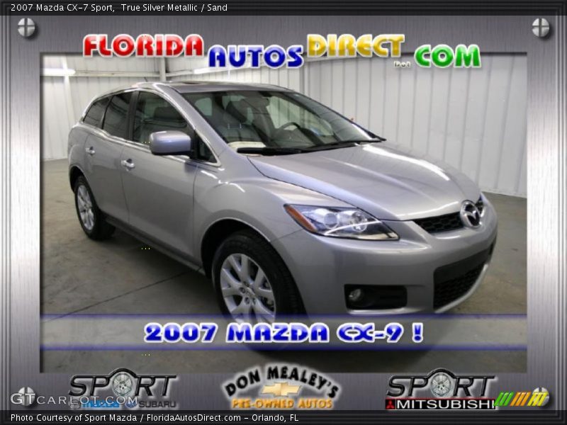 True Silver Metallic / Sand 2007 Mazda CX-7 Sport