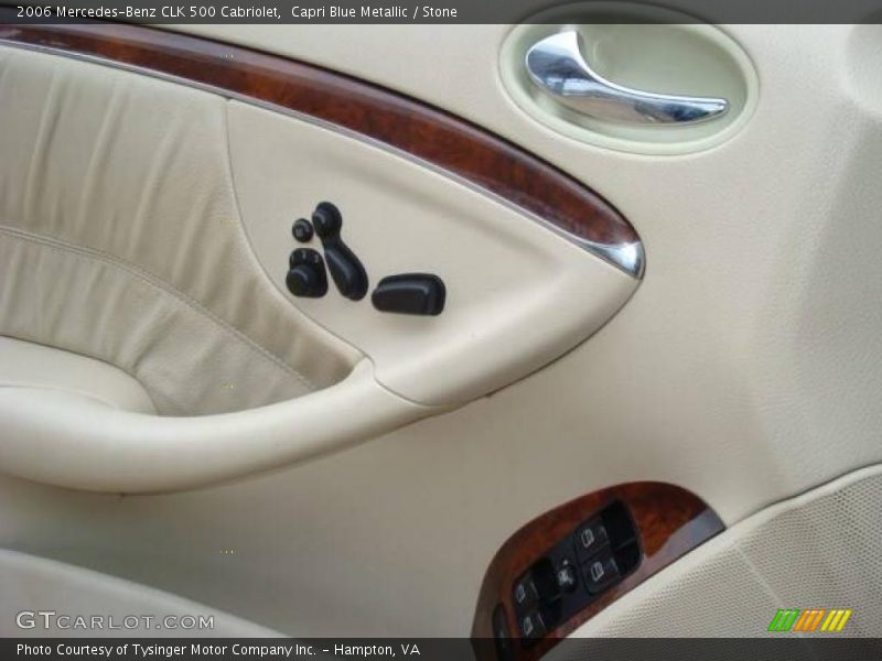 Capri Blue Metallic / Stone 2006 Mercedes-Benz CLK 500 Cabriolet