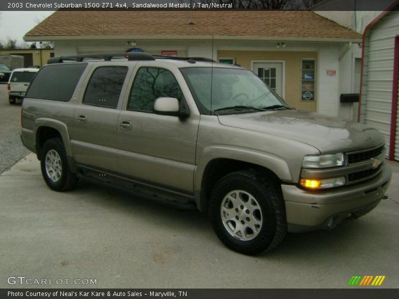 Sandalwood Metallic / Tan/Neutral 2003 Chevrolet Suburban 1500 Z71 4x4