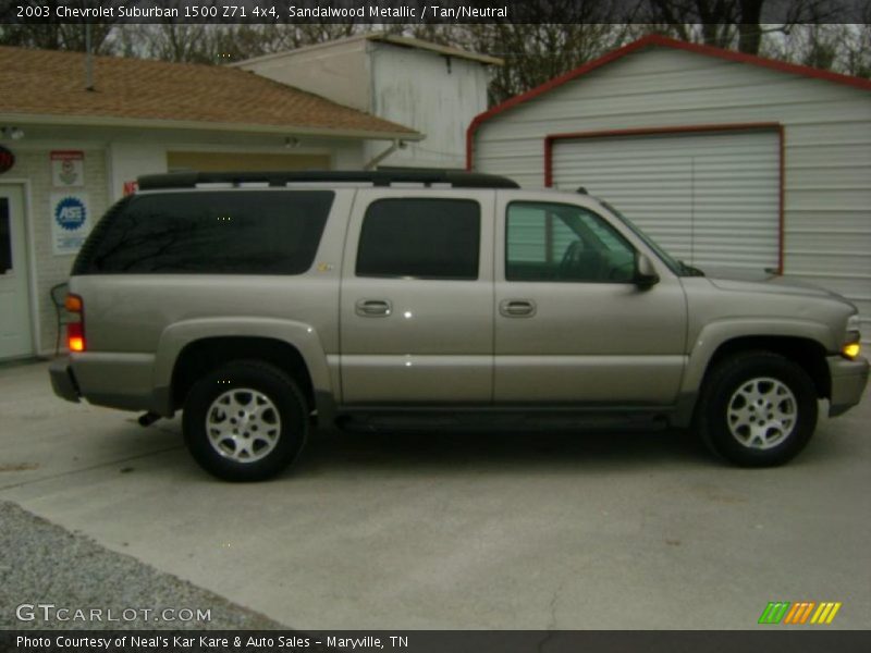 Sandalwood Metallic / Tan/Neutral 2003 Chevrolet Suburban 1500 Z71 4x4