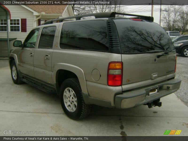 Sandalwood Metallic / Tan/Neutral 2003 Chevrolet Suburban 1500 Z71 4x4