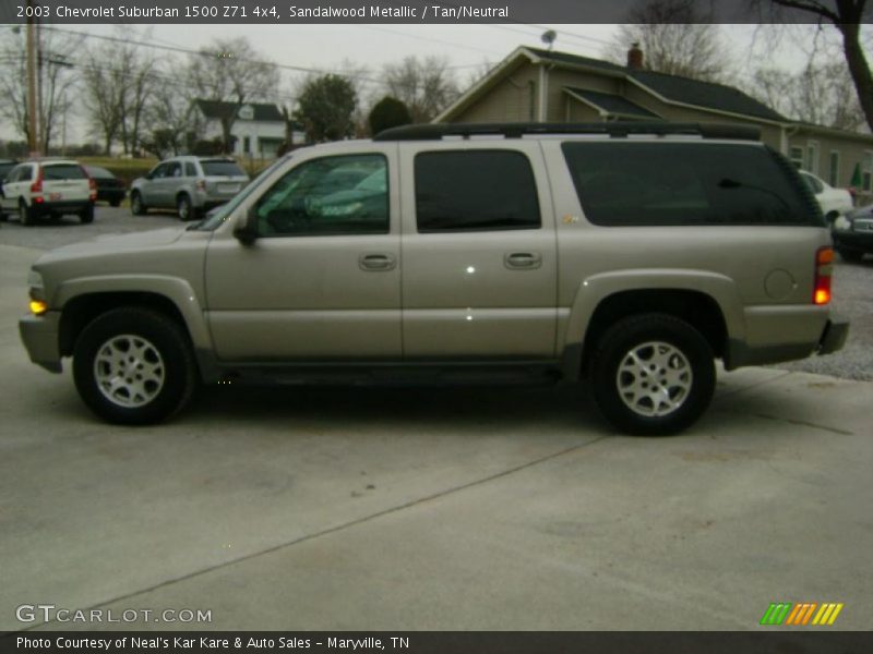 Sandalwood Metallic / Tan/Neutral 2003 Chevrolet Suburban 1500 Z71 4x4