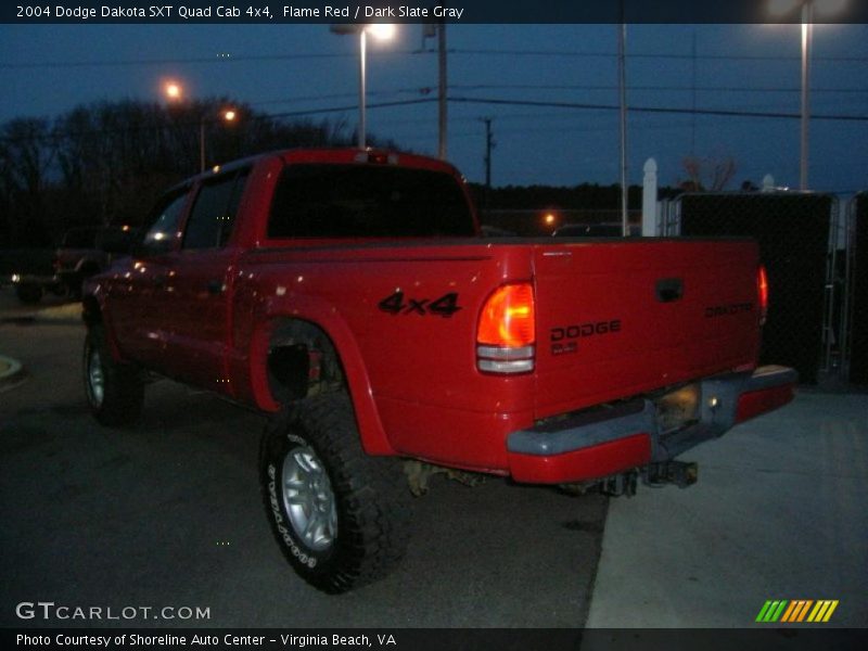 Flame Red / Dark Slate Gray 2004 Dodge Dakota SXT Quad Cab 4x4