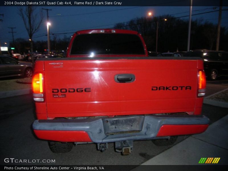 Flame Red / Dark Slate Gray 2004 Dodge Dakota SXT Quad Cab 4x4