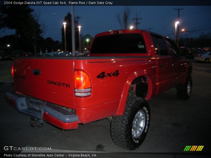 Flame Red / Dark Slate Gray 2004 Dodge Dakota SXT Quad Cab 4x4