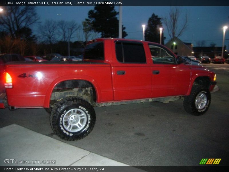 Flame Red / Dark Slate Gray 2004 Dodge Dakota SXT Quad Cab 4x4