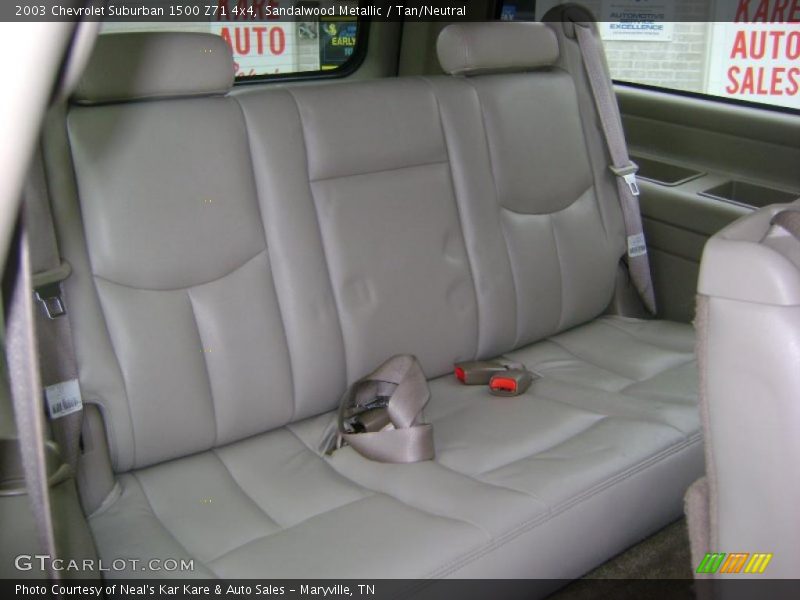Sandalwood Metallic / Tan/Neutral 2003 Chevrolet Suburban 1500 Z71 4x4