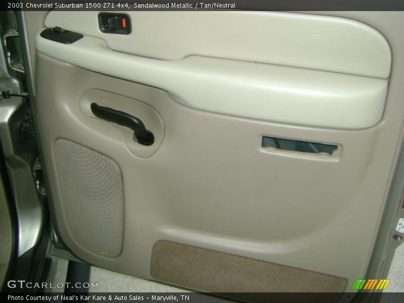 Sandalwood Metallic / Tan/Neutral 2003 Chevrolet Suburban 1500 Z71 4x4