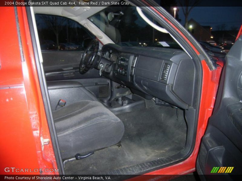 Flame Red / Dark Slate Gray 2004 Dodge Dakota SXT Quad Cab 4x4