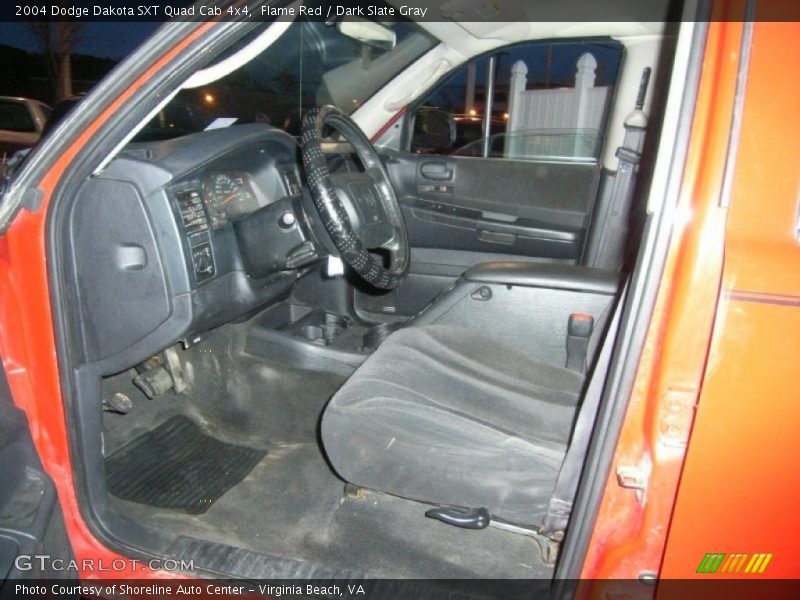 Flame Red / Dark Slate Gray 2004 Dodge Dakota SXT Quad Cab 4x4